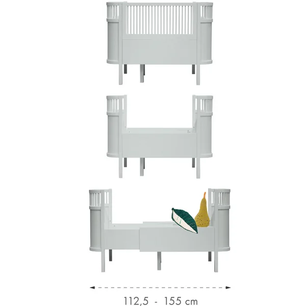Ausziehbares Kinderbett aus Holz