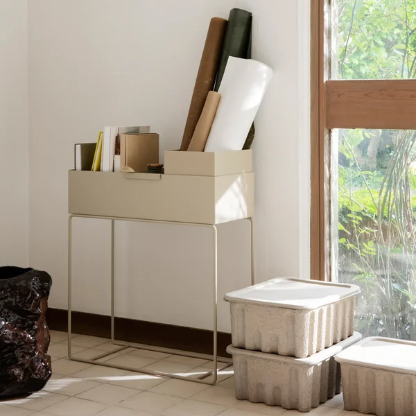 Plant Box und Paper Pulp Aufbewahrungsbox von Ferm Living
