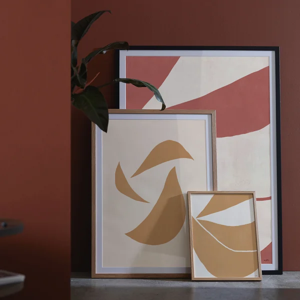 artvoll - Merged Yellow 04, Merged Red 04 und Synergie 01 Poster