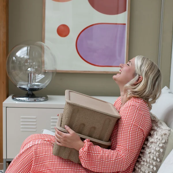 ferm Living - Paper Pulp Aufbewahrungsbox, braun