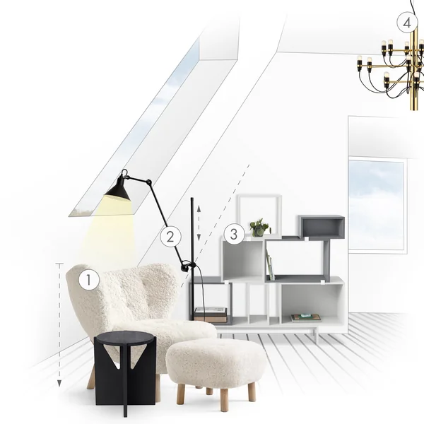 Dachschräge als Leseecke einrichten