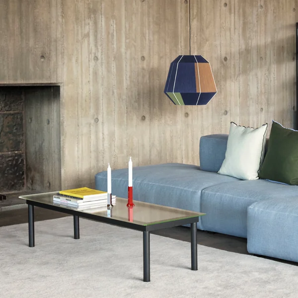 Kofi Couchtisch mit Glasplatte von HAY