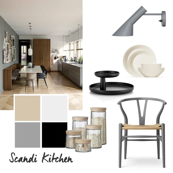 Blogbeitrag - Kücheninspiration - 4 Küchen - 4 Styles - Moodboard - Wohnideen - Scandi Chic