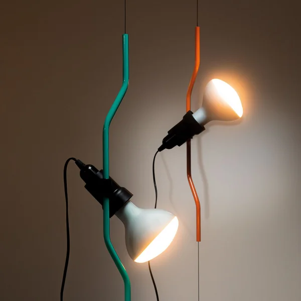 Flos - Parentesi Deckenstrahler, türkis und orange