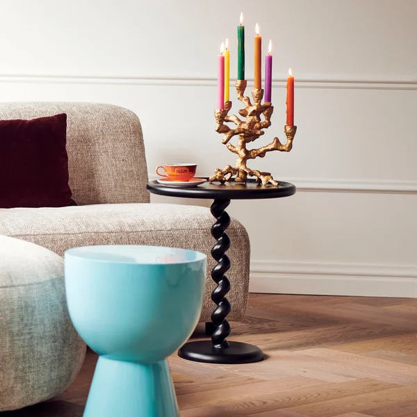 Pols Potten - Twister Beistelltisch, schwarz