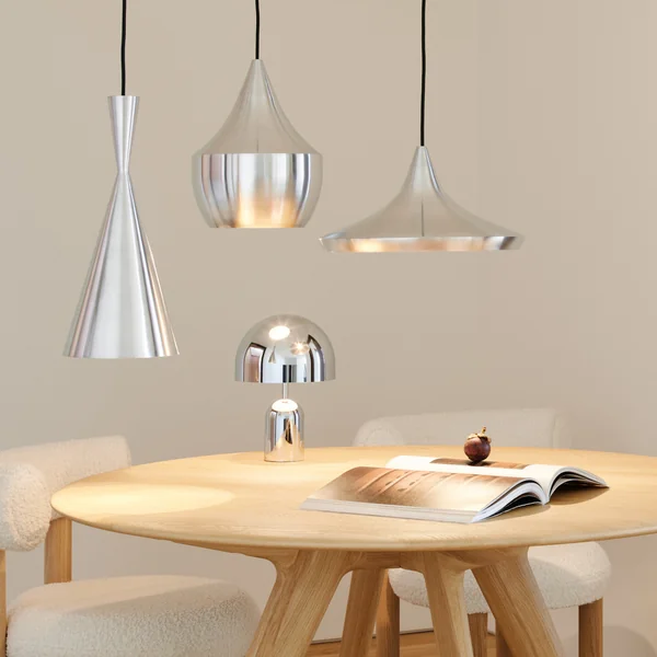 Tom Dixon - Beat Fat Unbeaten LED Pendelleuchte, Aluminium