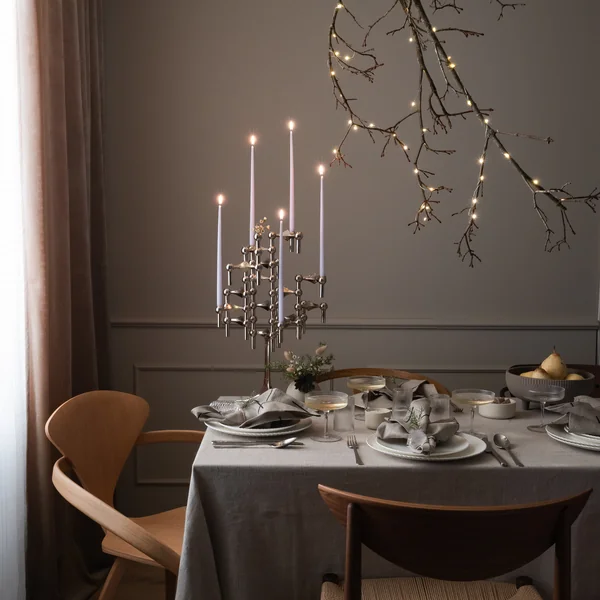 Stoff Nagel - Kerzenhalter